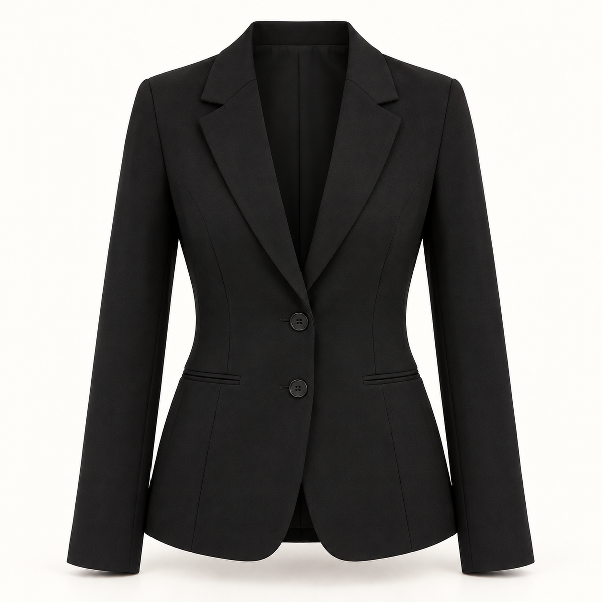 Blazer cambrat Negru