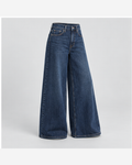 Blugi ultra-wide Indigo Petrol