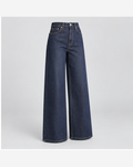 Blugi wide-leg Indigo Închis
