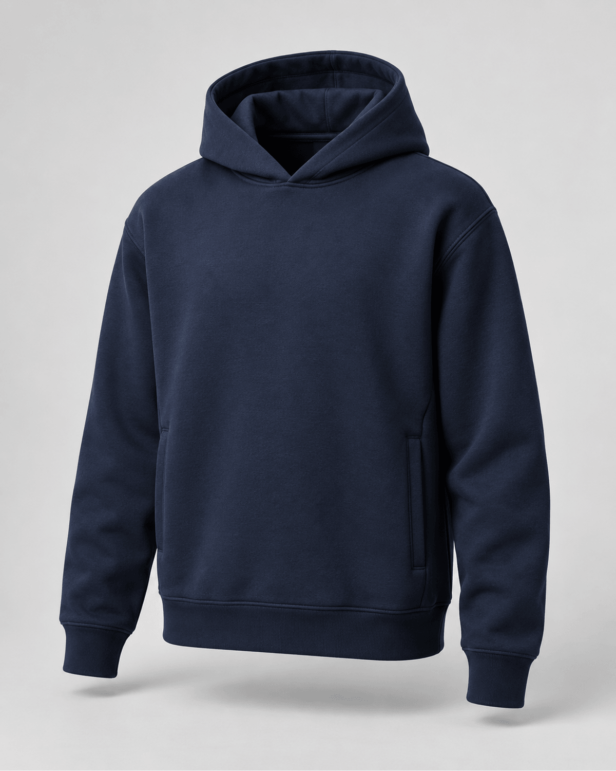 Hanorac minimal fără șnur Bleumarin