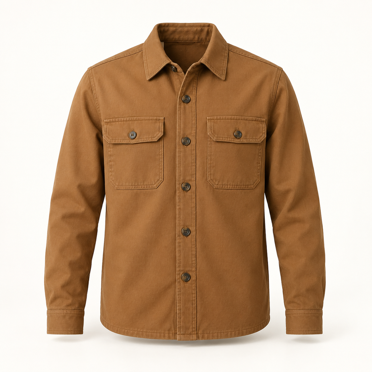 Jachetă overshirt Caramel