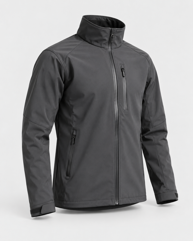 Jachetă softshell tehnică Gri Antracit