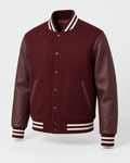 Jachetă varsity Bordo