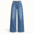 Jeans wide-leg Albastru