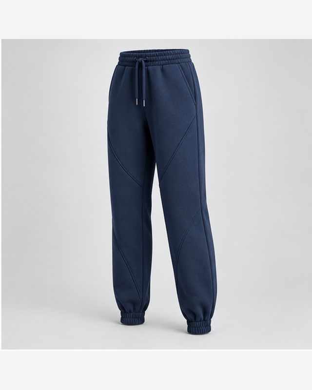 Jogger cu panouri curbate Bleumarin