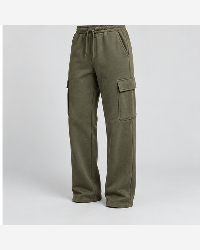 Jogger utility cu buzunare Verde Măsliniu
