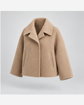 Palton scurt boxy Camel Deschis