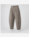 Pantaloni barrel cropped Gri Taupe
