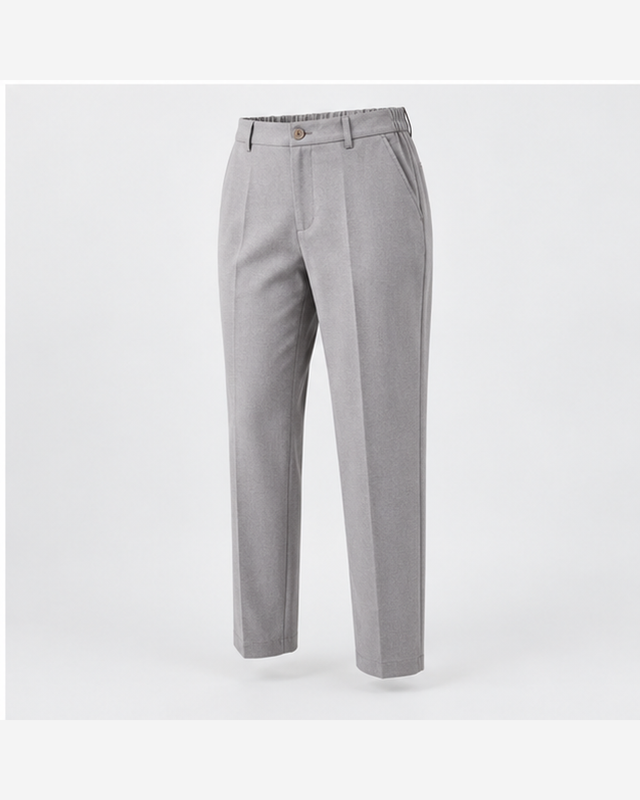 Pantaloni cu talie elastică Gri Perlat