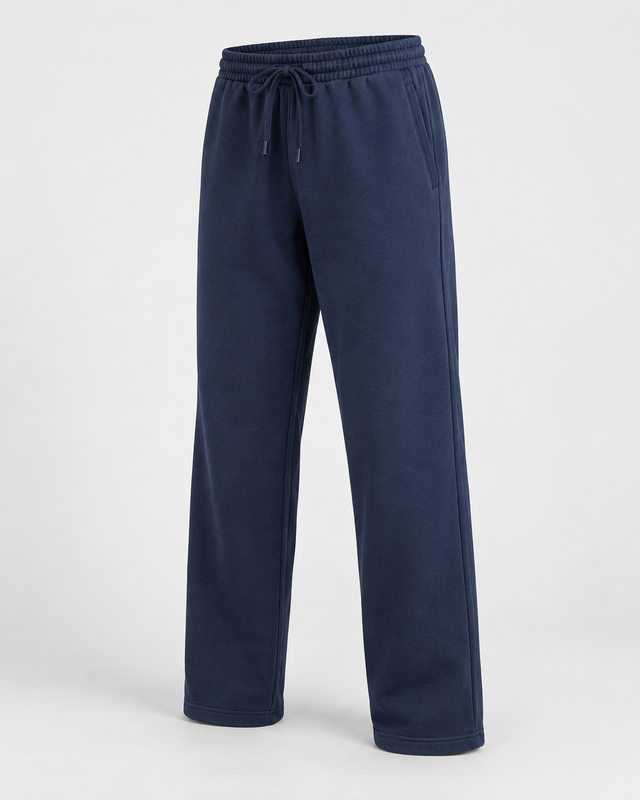 Pantaloni de trening drepți Bleumarin