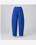Pantaloni eleganți barrel Albastru Cobalt