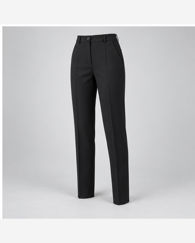 Pantaloni eleganți tapered Negru