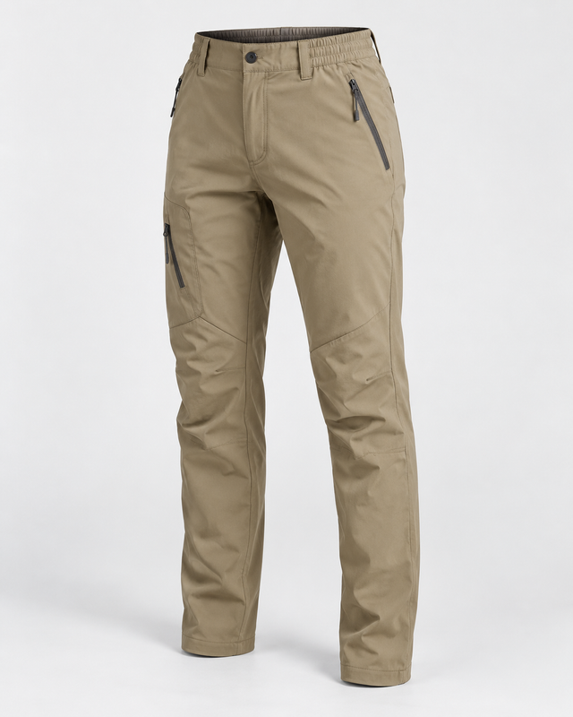 Pantaloni hiking stretch Kaki