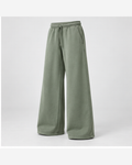 Pantaloni lounge wide-leg Verde Eucalipt