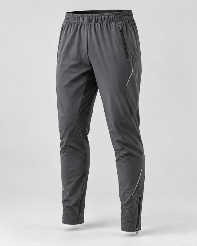 Pantaloni running conici Gri Grafit