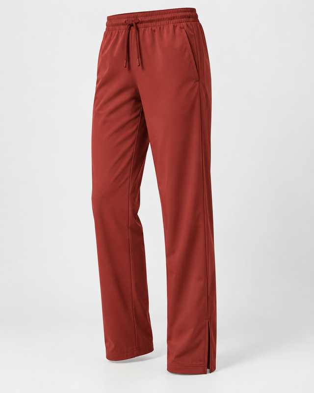Pantaloni tenis drepți Roșu Cărămiziu