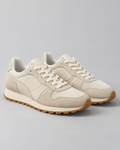 Sneakers retro Runner Crem și Gum