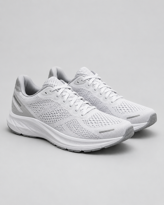 Sneakers running Aero Alb și Gri