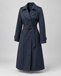 Trench cu cordon Bleumarin