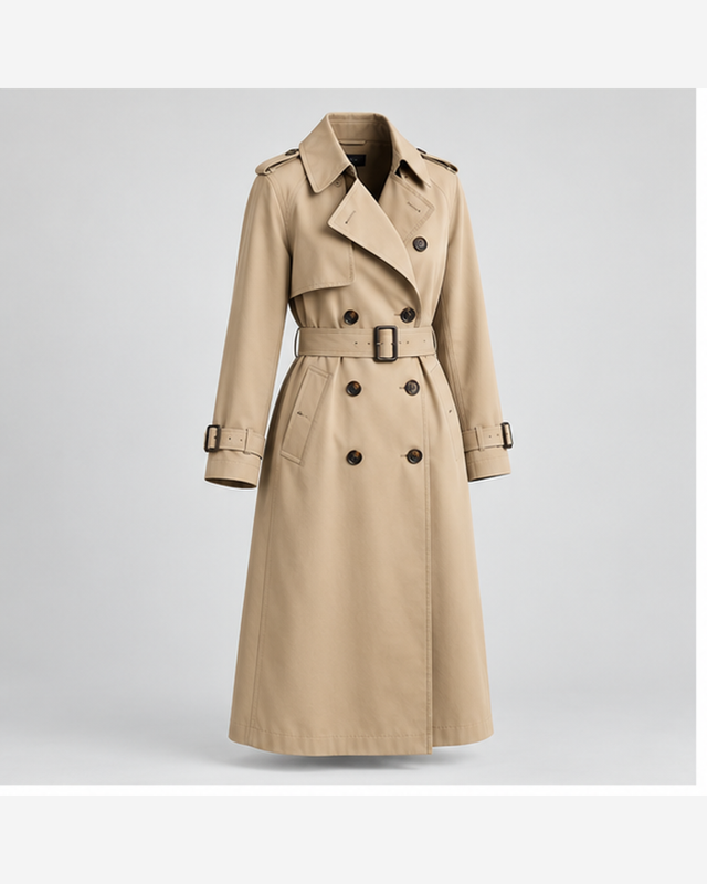 Trenci clasic cu cordon Bej Clasic