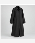 Trenci minimalist cu un rând Negru