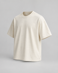 Tricou boxy premium Ecru