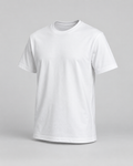 Tricou regular din bumbac Alb Optic