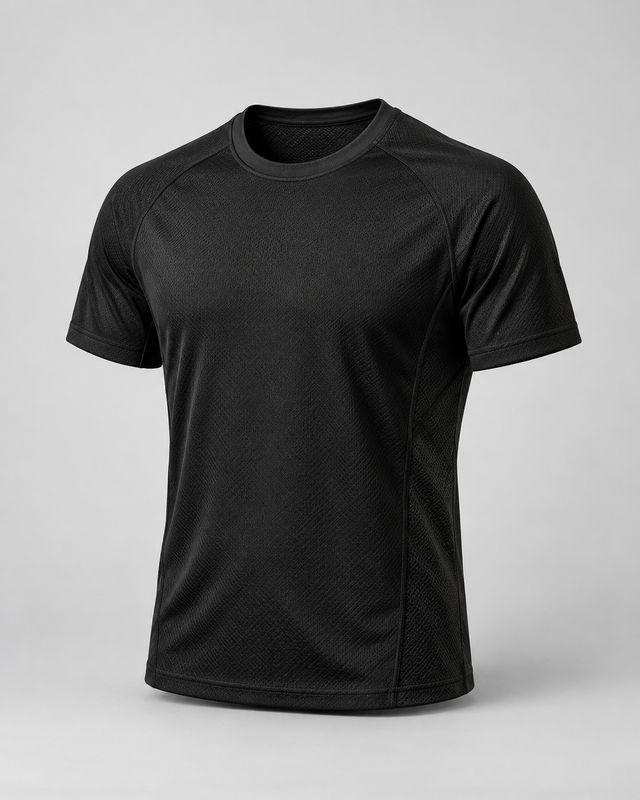 Tricou tehnic perforat Negru