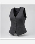 Vestă de costum cambrată Gri Antracit